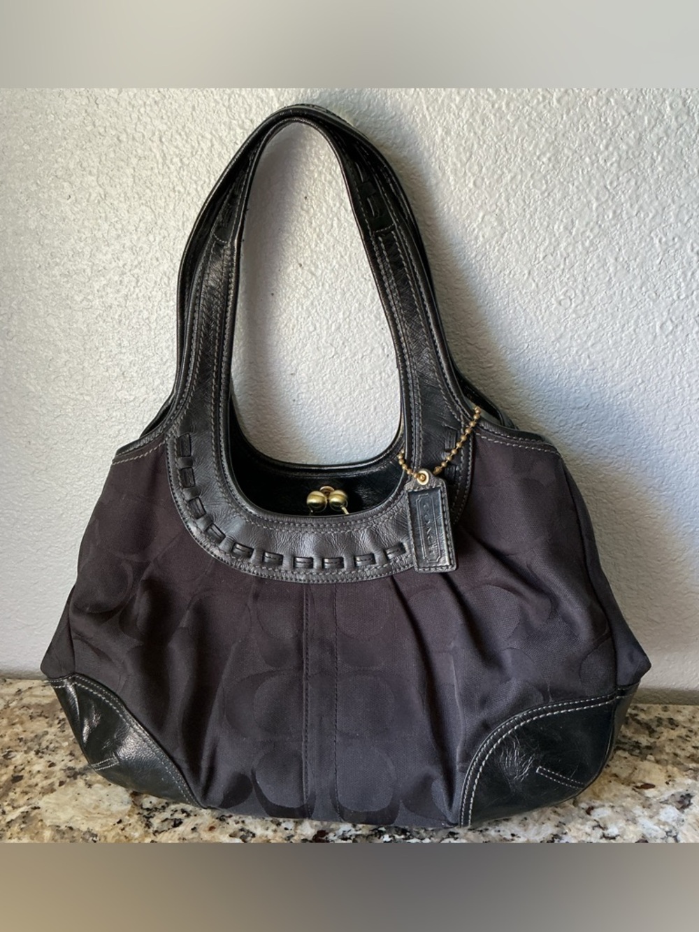 SOLD-Coach Black Ergo with Kisslock